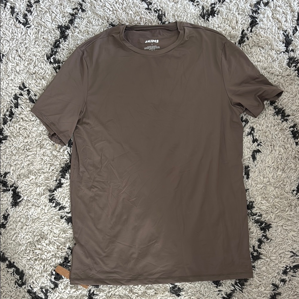 SKIMS Brown Short Sleeve Tee